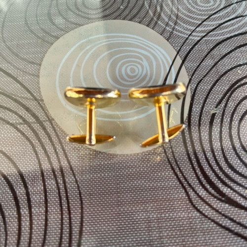 Cufflinks with Israeli Pentagram in Black Frame like new