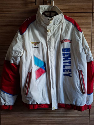 Vintage Bentley XXL jacket like new with sporty design and embroidered logos
