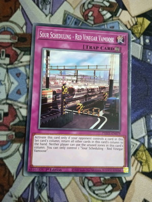 Sour Scheduling Red Vinegar Vamoose μεταχειρισμένη κάρτα Yu-Gi-Oh! από Photon Hypernova