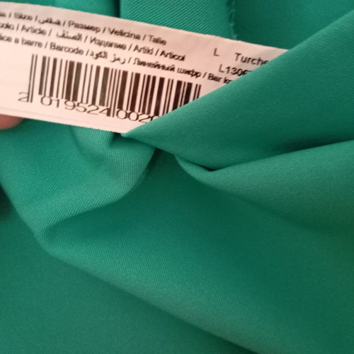 Turquoise pants new, elastic waist, summer