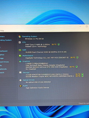 Gaming PC i5 4460 GTX 1060 16GB RAM SSD+HDD like new