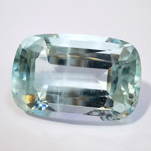 Aquamarine natural rectangular cushion cut 11.06 carats
