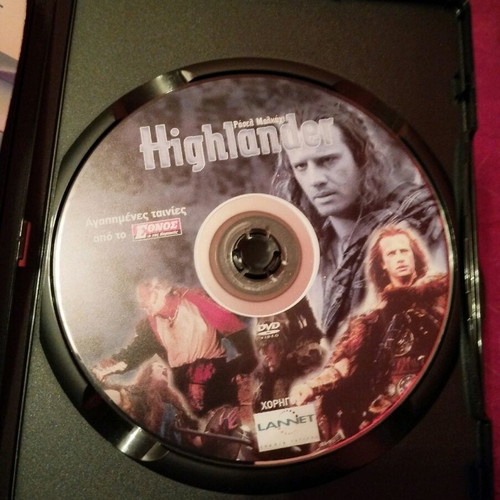 Highlander DVD used in good condition with subtitles