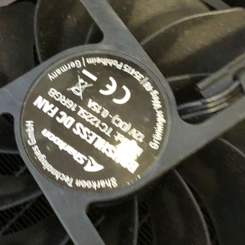 Sharkoon AIO 240mm CPU Liquid Cooler used with dual radiator and RGB fans