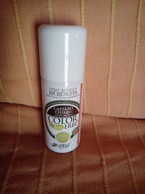 Βαφή μαλλιών σε σπρέι Color Erbe Bio ανοιχτό καστανό like new, 100 ml
