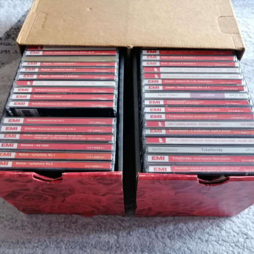 Classical music CDs used, pack of 51 from great composers
