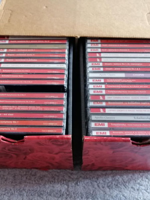 Classical music CDs used, pack of 51 from great composers