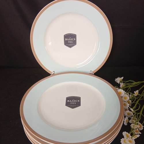 IONIA The Basic "Sky" set of 6 shallow plates 27 cm