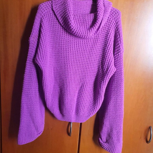 Wool sweater pink new, warm and comfortable