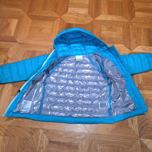 Columbia Omni-Heat kids jacket used, turquoise