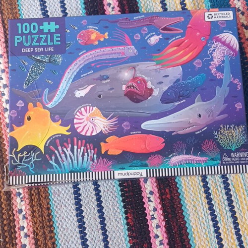 Puzzle Deep Sea Life Mudpuppy used, 100 pieces