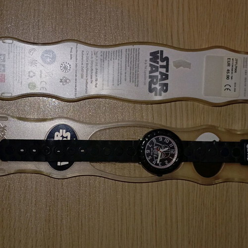 Swatch kids watch Star Wars like new, waterproof, black