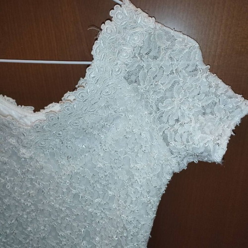 Lace mini dress like new, white, size M