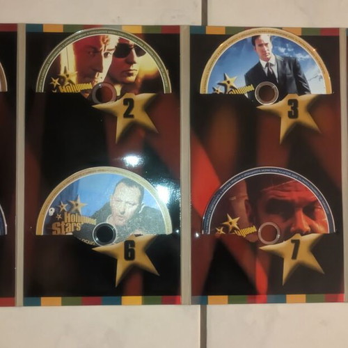 Hollywood Stars DVD like new, set of 8 movies with subtitles