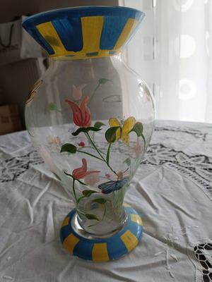 Lenox vase used, hand-painted
