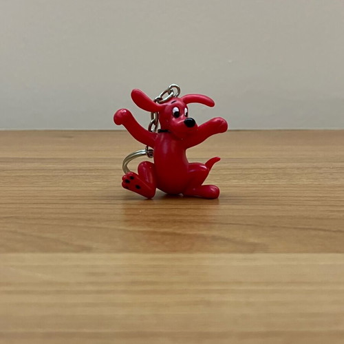 Red dog keychain used