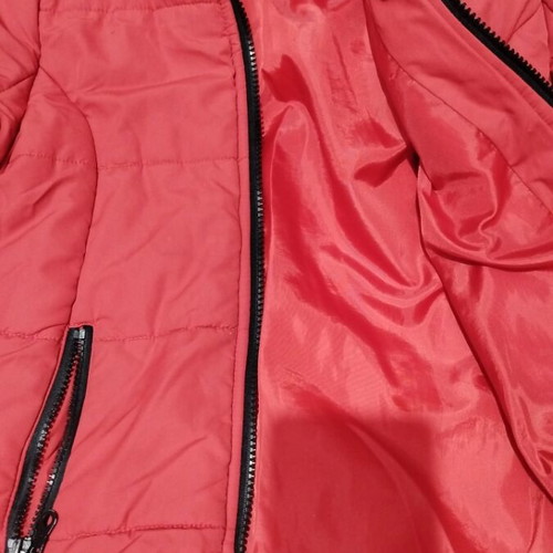 Marasil jacket used for girl 6 years old with detachable hood, red
