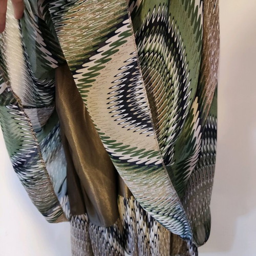 Summer dress lightweight made in Italy like new, brown and green