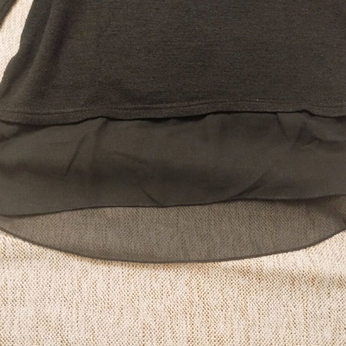 Women's blouse with 3/4 sleeve used, black, size M