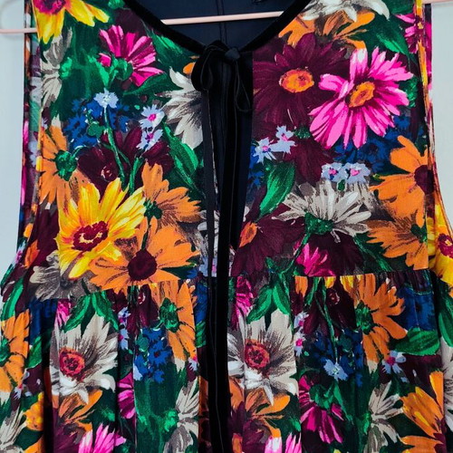 Zara floral short dress with integrated bodysuit, like new