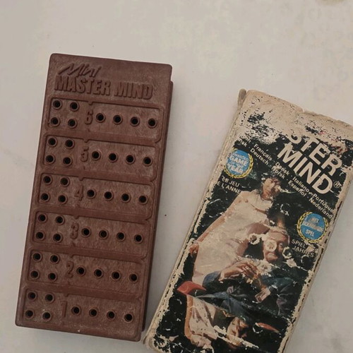 Mini Mastermind vintage board game used