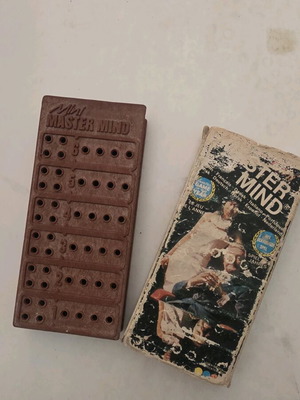 Mini Mastermind vintage board game used