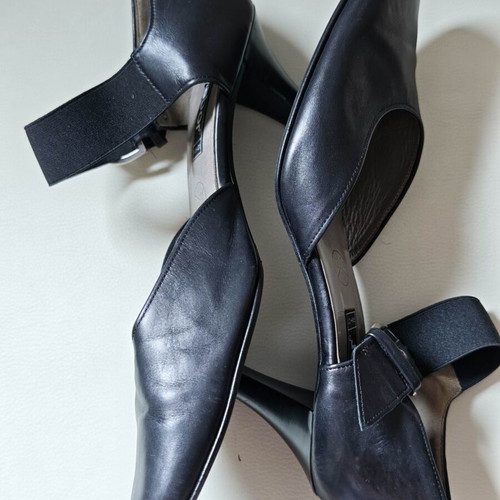 Gabor leather high heel shoes, size 38.5, black