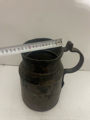 Copper jug 80 years old handmade used