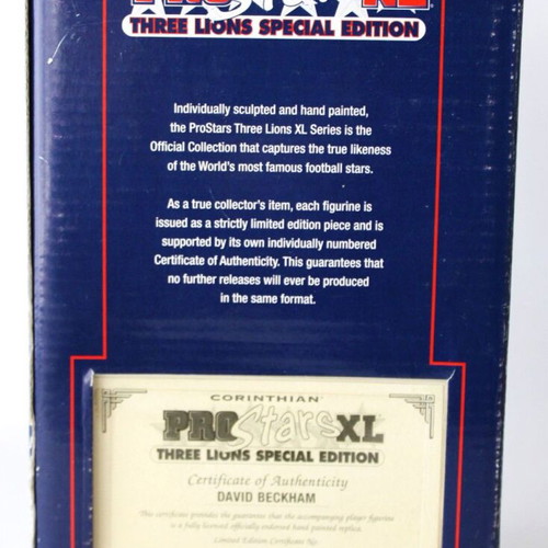 Corinthian Pro Stars XL David Beckham 2002 Special Edition new
