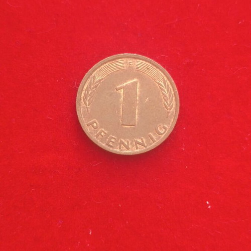 German 1 Pfennig coin used