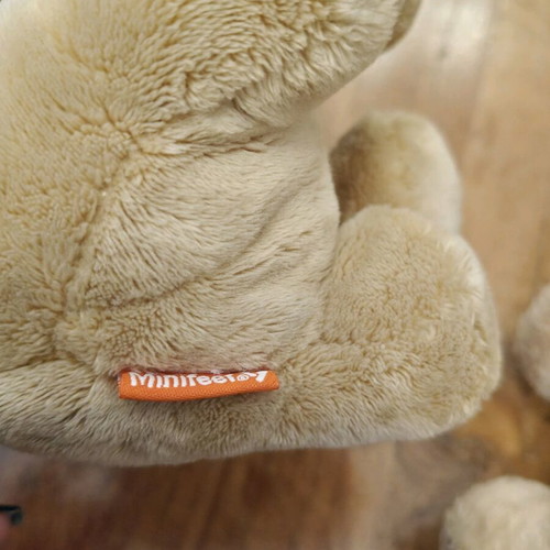 Minifeet plush toys used, set of 2 brown color