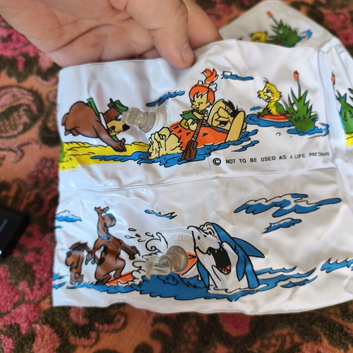 Flintstones vintage swim armbands used from the 80s