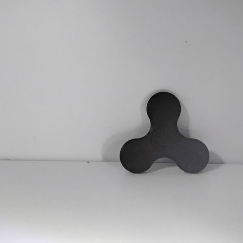 Fidget spinner black 3D printed, new