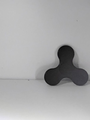 Fidget spinner black 3D printed, new