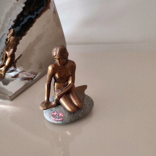 The Little Mermaid Statue Souvenir From Copenhagen in Excellent Condition