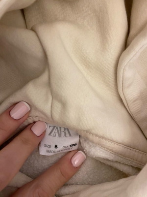 Zara kids hoodie like new, beige, size 128 cm, 8 years