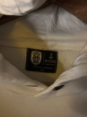 Paok Fc long-sleeve hoodie 1926 like new, black and white