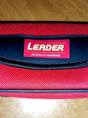 Promotional case from Leader cigarettes new