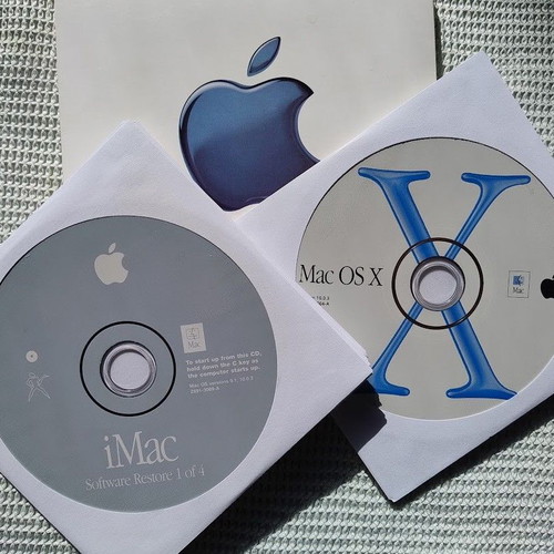 Apple MacOS Restore CDROMs for iMac versions 9.1 & 10.0.3 new