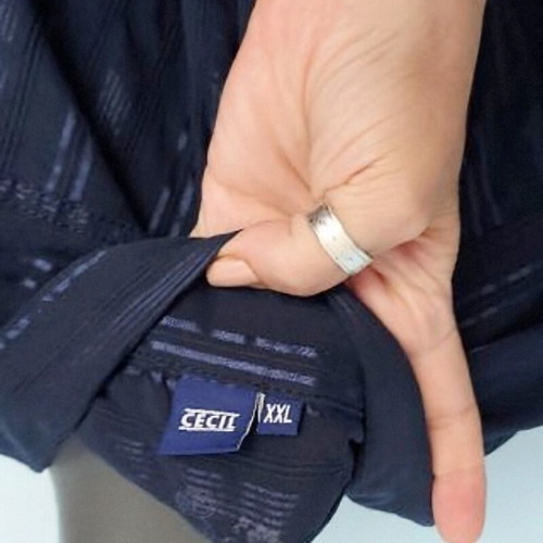 Cecil shirt like new, elastic, navy blue, very large size 2XL-4XL