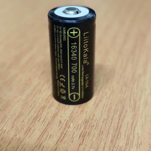Litokala 16340 700mAh Rechargeable Battery New