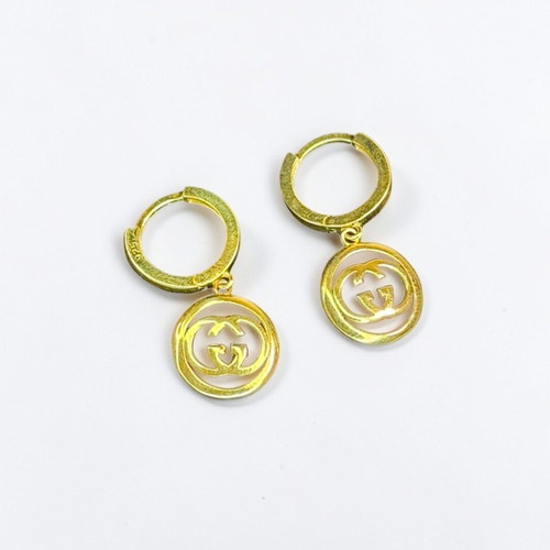 Earrings silver 925, gold color, new