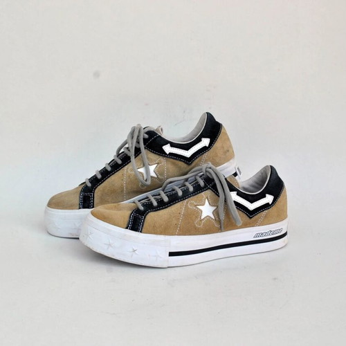 Converse x MadeMe One Star Platform sneakers, beige black, EU 38