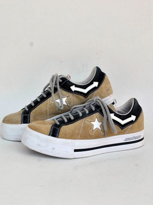 Converse x MadeMe One Star Platform sneakers, beige black, EU 38