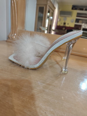 Clear sandals Shein size 40 used
