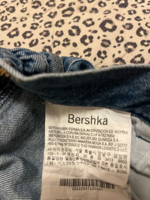Bershka blue denim pants like new, sizes XS and S