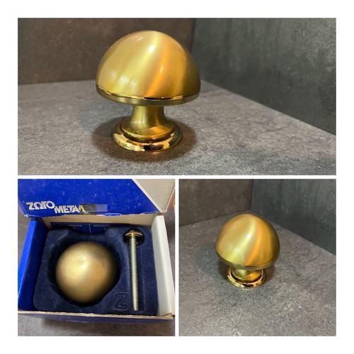Door knob ball new, oro color, brass