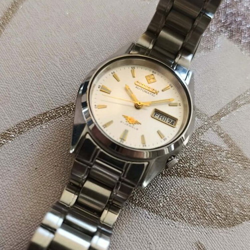 Citizen 7 αυτόματο ρολόι 8200Α μεταχειρισμένο, 1985, χρυσαφί και ασημί