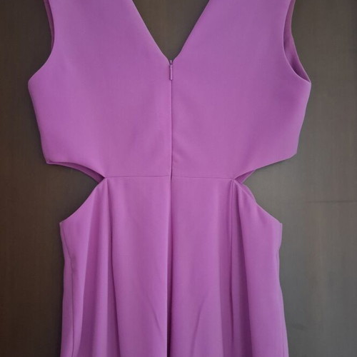 Mango jumpsuit size M used, purple with cutouts