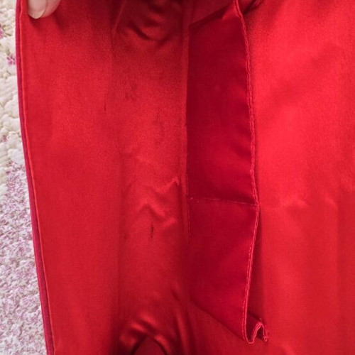Vintage red suede envelope bag like new